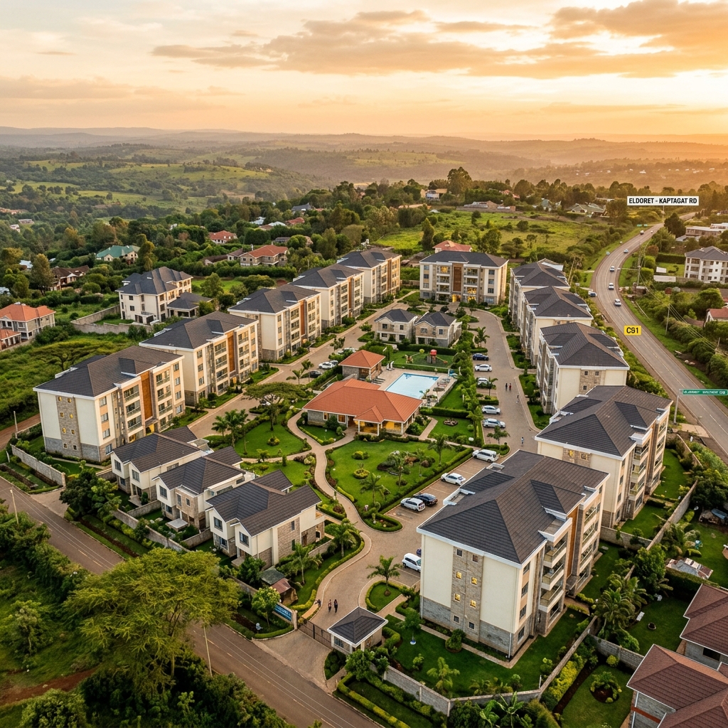 Modern residential rental property development in Eldoret Kenya