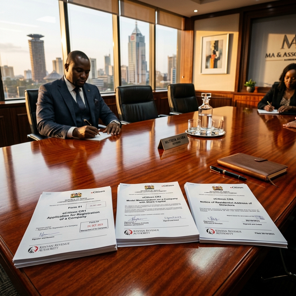 Kenyan Corporate Boardroom & Incorporation Documents
