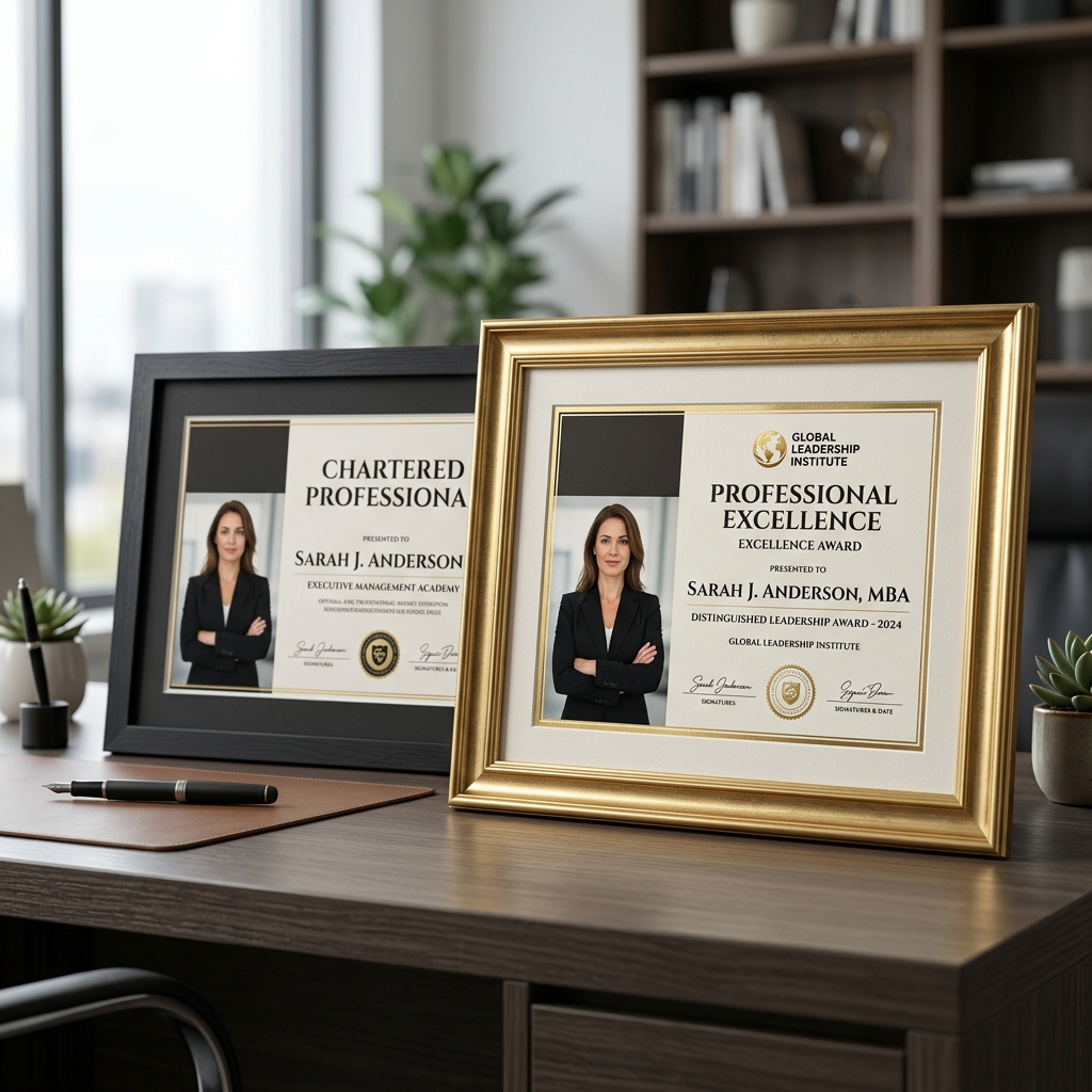 Luxury Gold Metallic Photo Frame (A4)